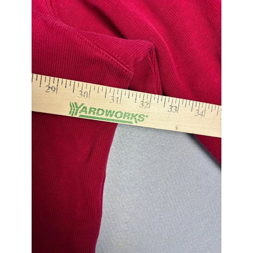 Vintage Polo Ralph Lauren Quarter-Zip Pullover Sweater 3XLT Red Cotton Tall